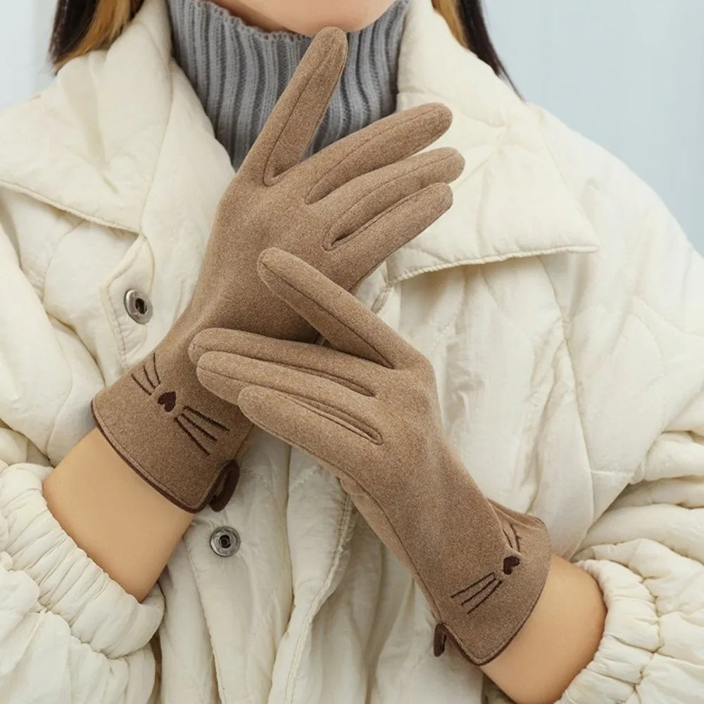 Kat touchscreen winter handschoenen voor dames