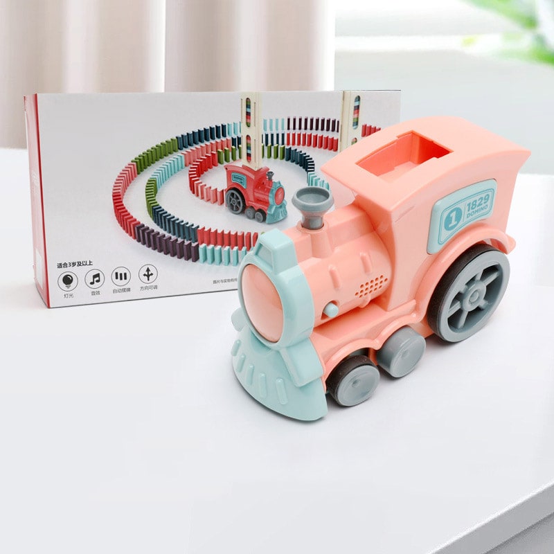 Hollevo™ Elektrische dominotrein die de stenen automatisch neerzet