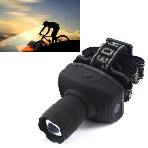 Mini LED zoomfunctie hoofdlamp – zoomfunctie hoofd zaklamp licht fiets rijden lamp voor kamperen