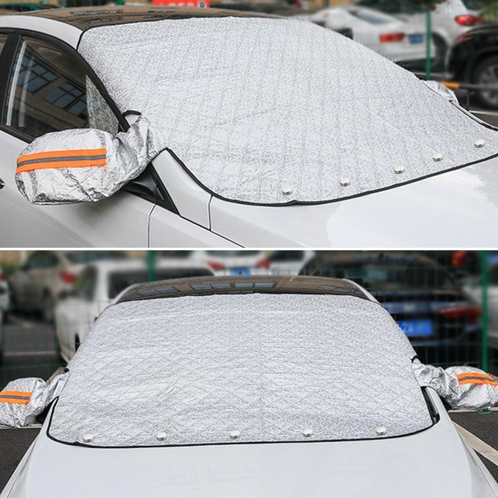 Hollevo™ Magnetische sneeuwhoes voor je voorruit met spiegelbescherming