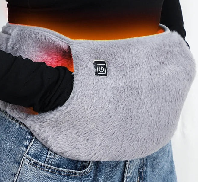 USB oplaadbaar hand &amp; taille verwarmer | zacht fluweel, 3 warmtestanden &amp; draagbaar voor thuis, kantoor &amp; buiten gebruiken