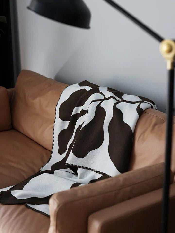 Boho plaid met abstract patroon in Scandinavische stijl