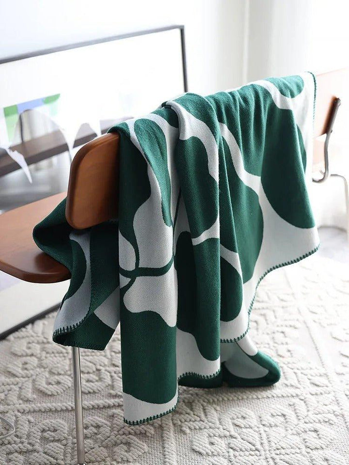 Boho plaid met abstract patroon in Scandinavische stijl