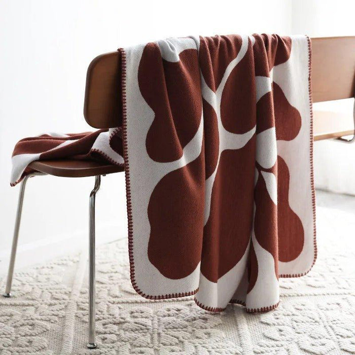 Hollevo™ Boho plaid met abstract patroon in Scandinavische stijl
