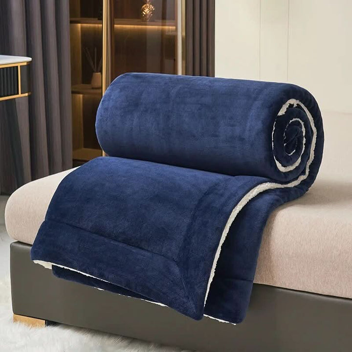 Omkeerbaar sherpa fleece deken voor bed en bank