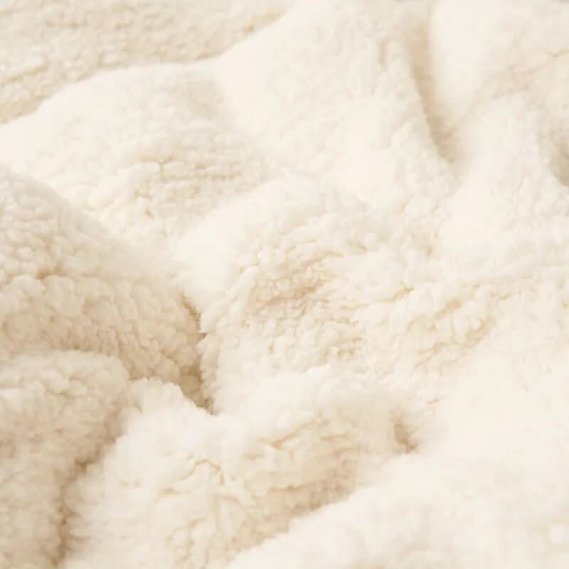 Omkeerbaar sherpa fleece deken voor bed en bank