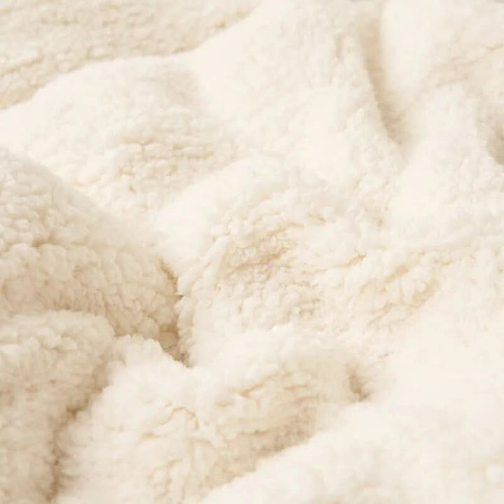 Omkeerbaar sherpa fleece deken voor bed en bank