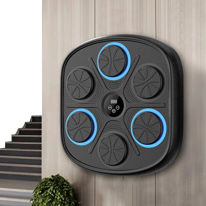 Hollevo™ Muziek-bokstrainer voor aan de muur met 6 ledpads