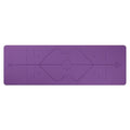 Hollevo™ Antislip yogamat van TPE, 6 mm, met uitlijningslijnen