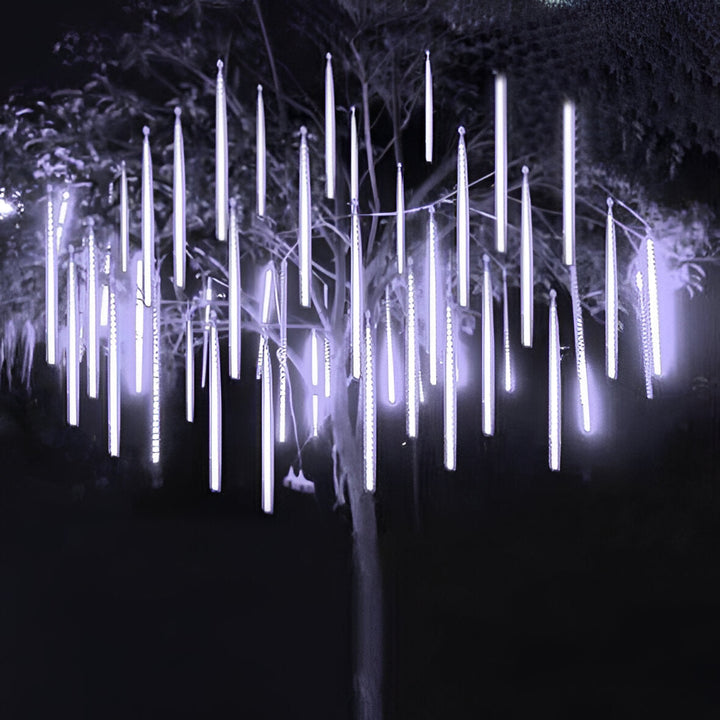 Led-lichtslingers met vallende-sneeuweffect, set van 8