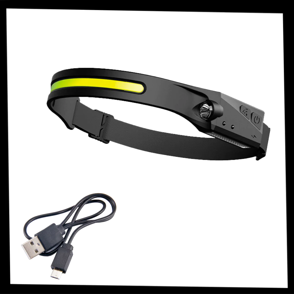 Hollevo™ Oplaadbare LED-hoofdlamp met bewegingssensor, 350 lumen