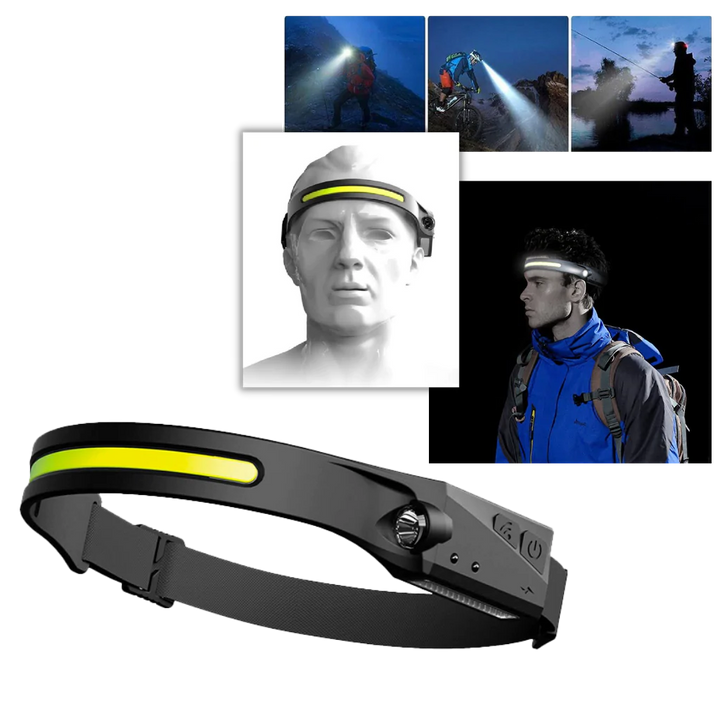 Hollevo™ Oplaadbare LED-hoofdlamp met bewegingssensor, 350 lumen