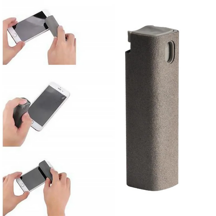 Hollevo™ Schermreiniger spray in zakformaat met microvezel wisser