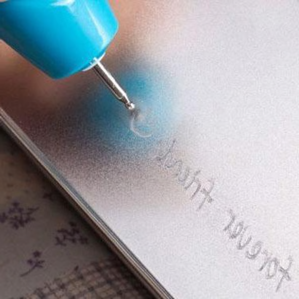 Draadloze graveerpen voor metaal, hout, glas en plastic