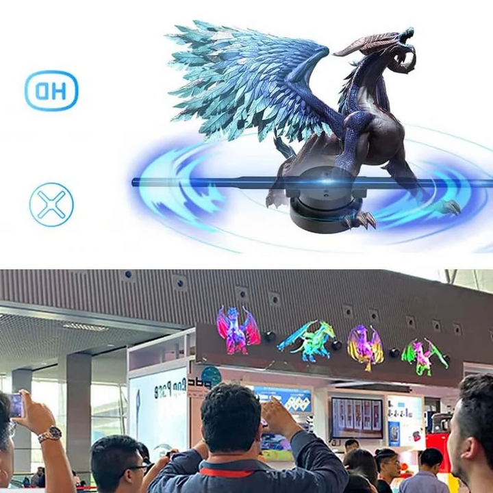 Hollevo™ 3D-hologram ledventilator met instelbare helderheid