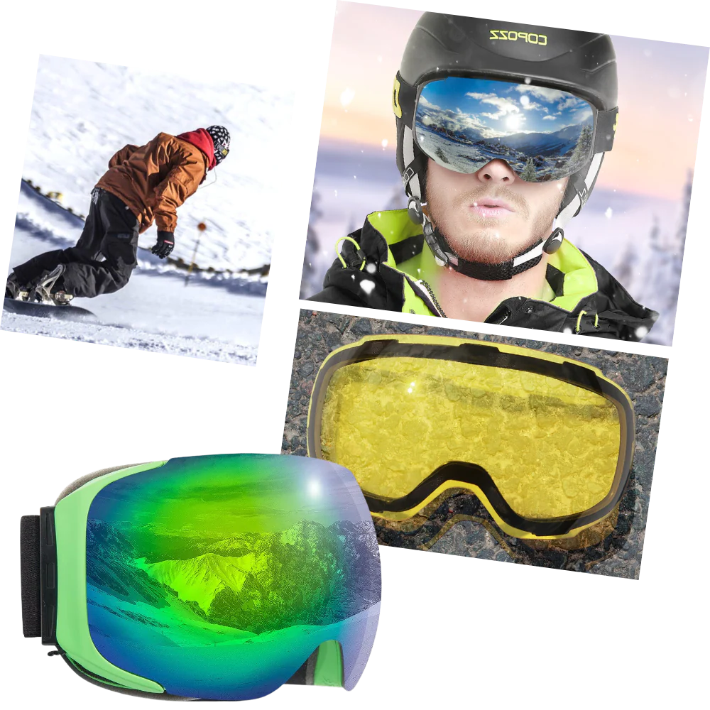 Sneeuw skibril met lens bundle