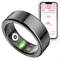 Hollevo™ Slimme ring van rvs met slaap- en activiteitstracking