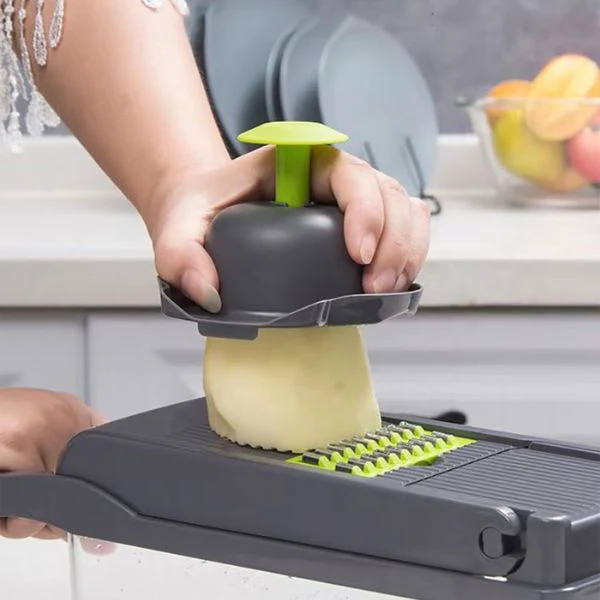 Multifunctionele groentesnijder en rasp met stalen messen