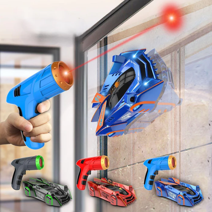 Muurklimmende RC auto met laserbesturing voor muur en plafond