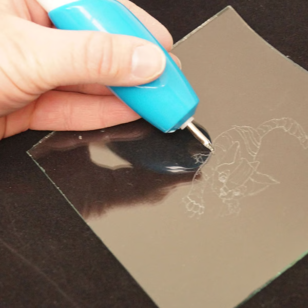 Draadloze graveerpen voor metaal, hout, glas en plastic