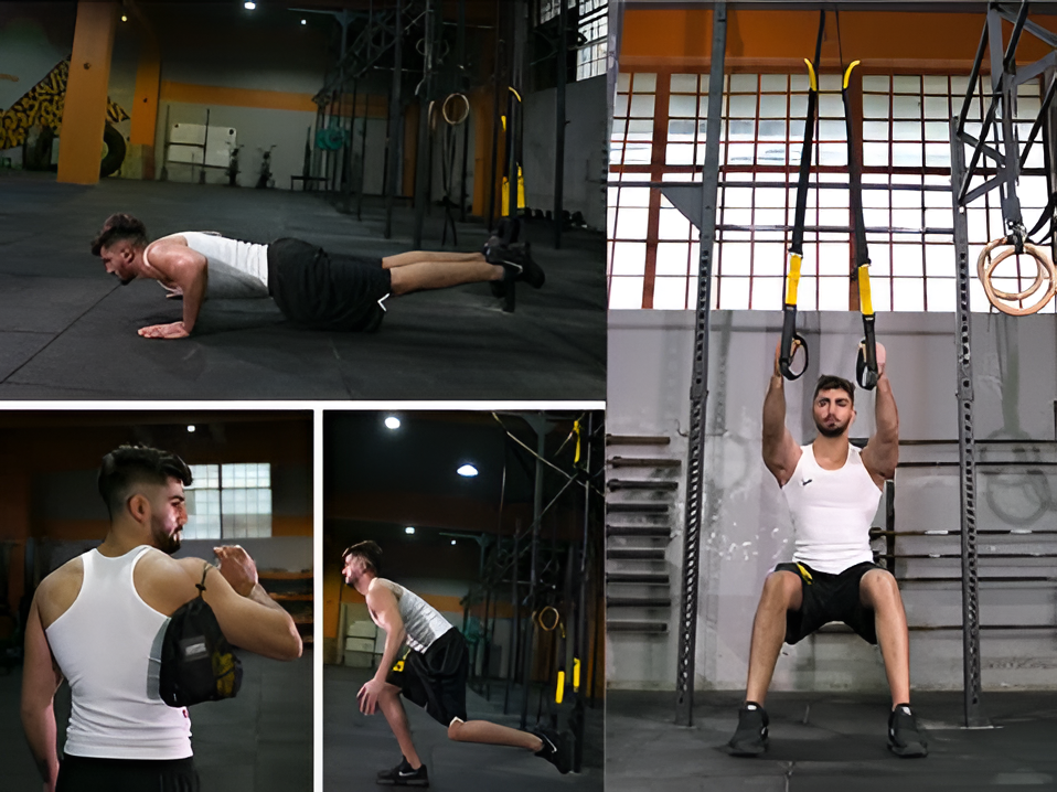 Suspension trainer banden voor full-body training met eigen gewicht