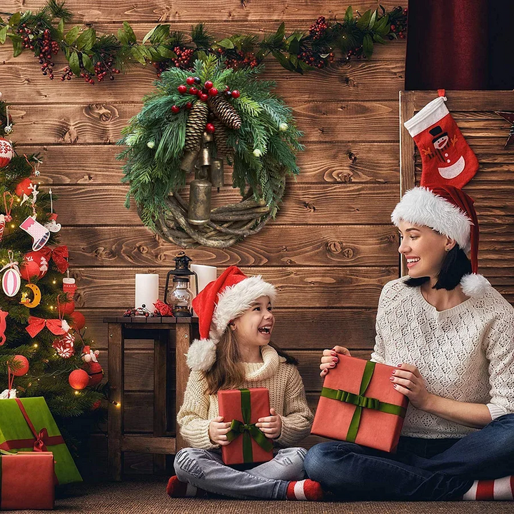Farmhouse kerst krans, boho krans, feestdagen krans