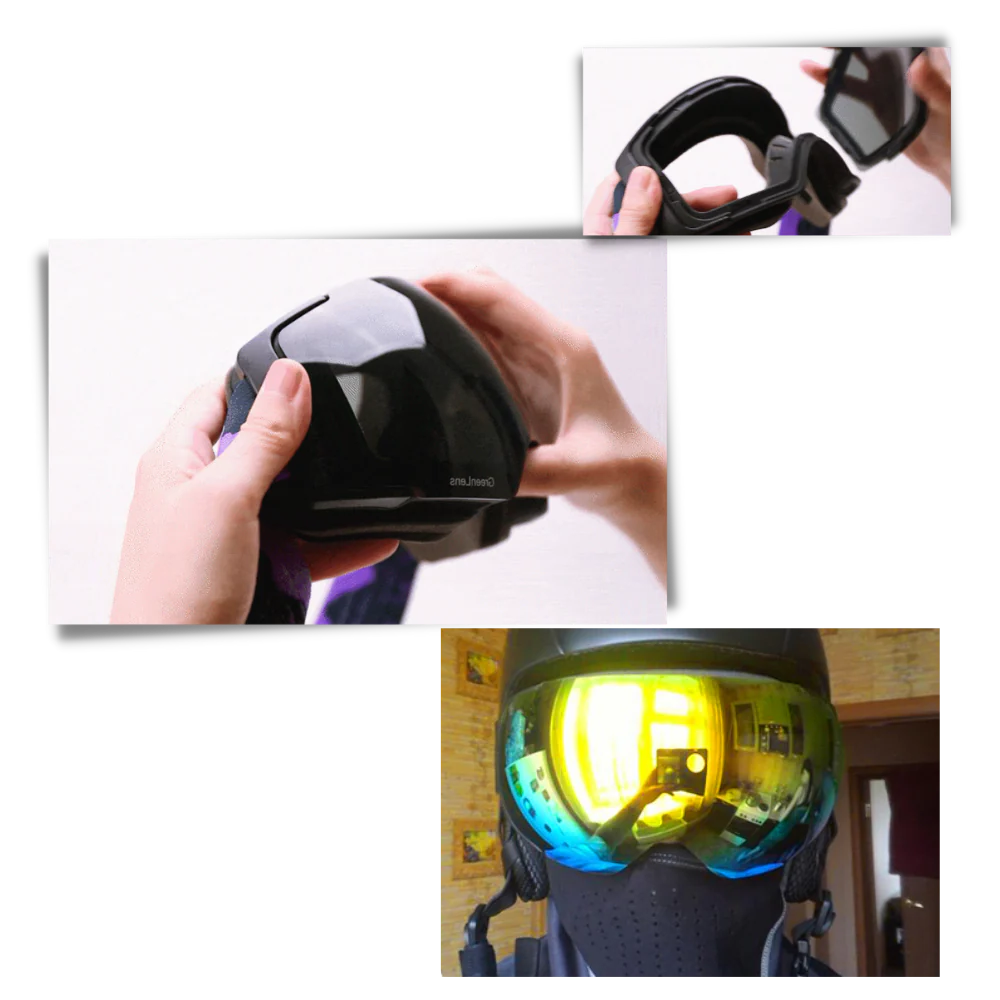 Sneeuw skibril met lens bundle