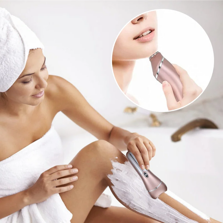 Waterdicht 3-in-1 ladyshave scheerapparaat, oplaadbaar via USB