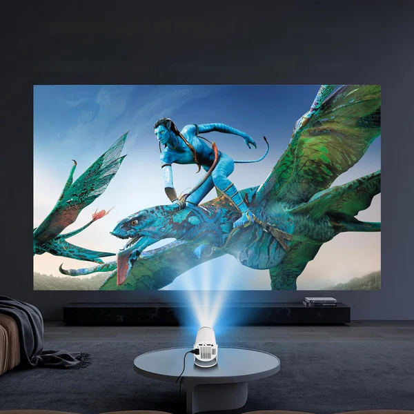 Smart 4K-beamer met 180° draaibare voet en bluetooth-geluid
