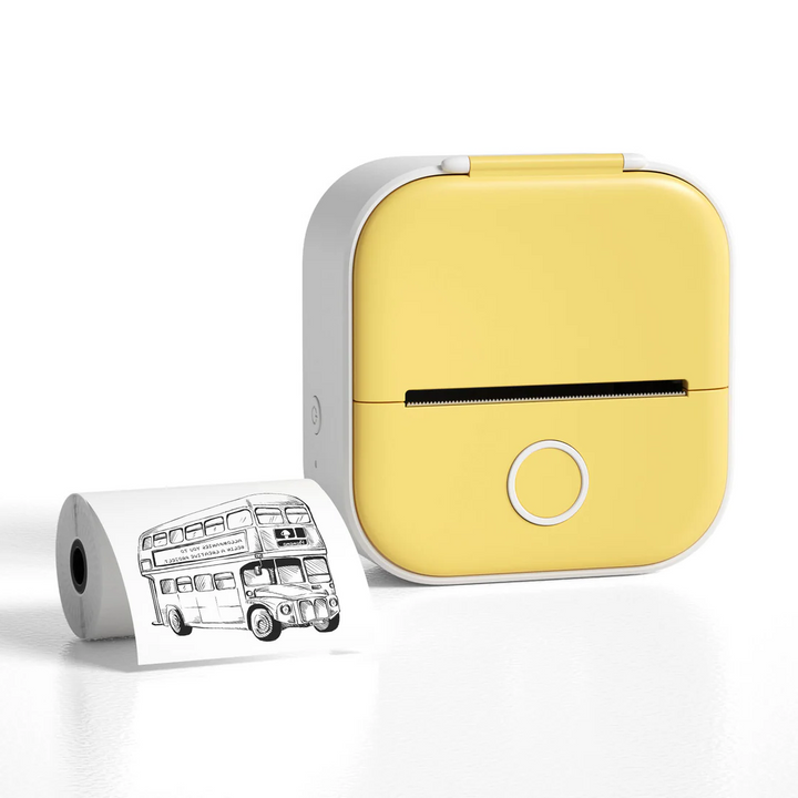 Hollevo™ Mini thermische printer met Bluetooth voor labels en foto&