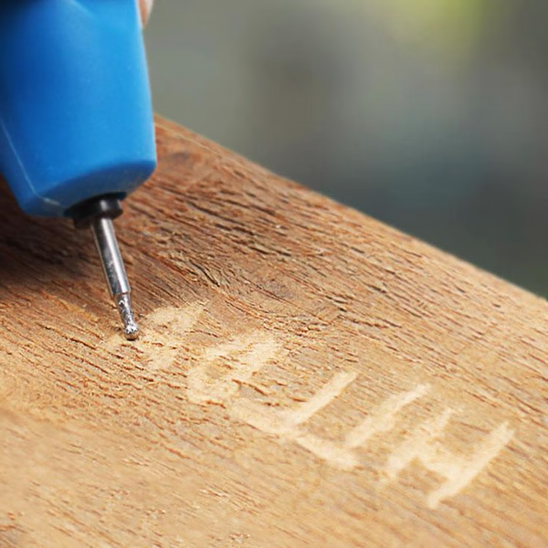 Draadloze graveerpen voor metaal, hout, glas en plastic