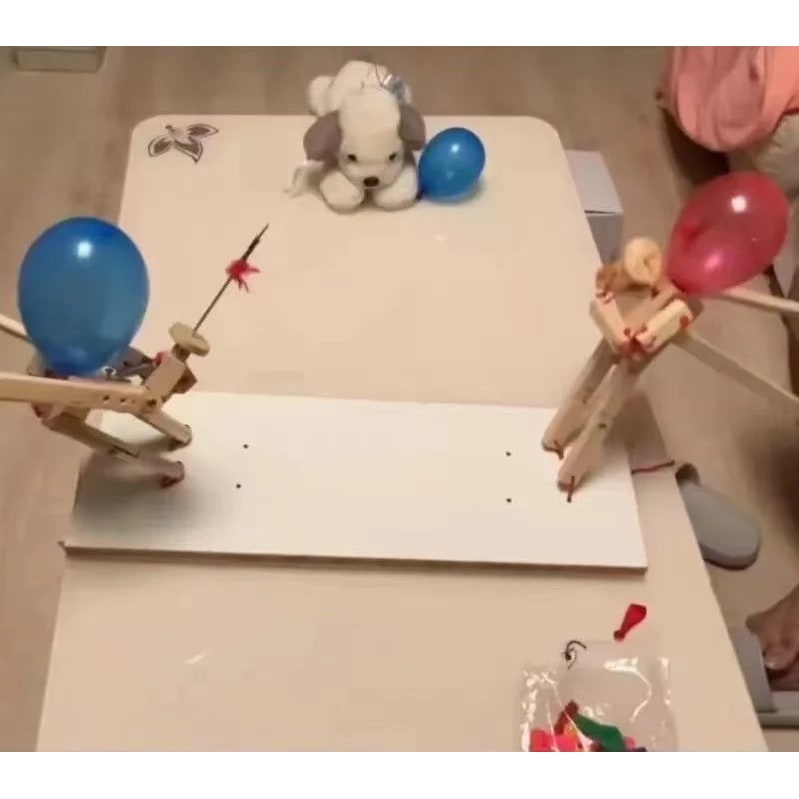 Hollevo™ Houten ballonnen-schermspel voor twee spelers