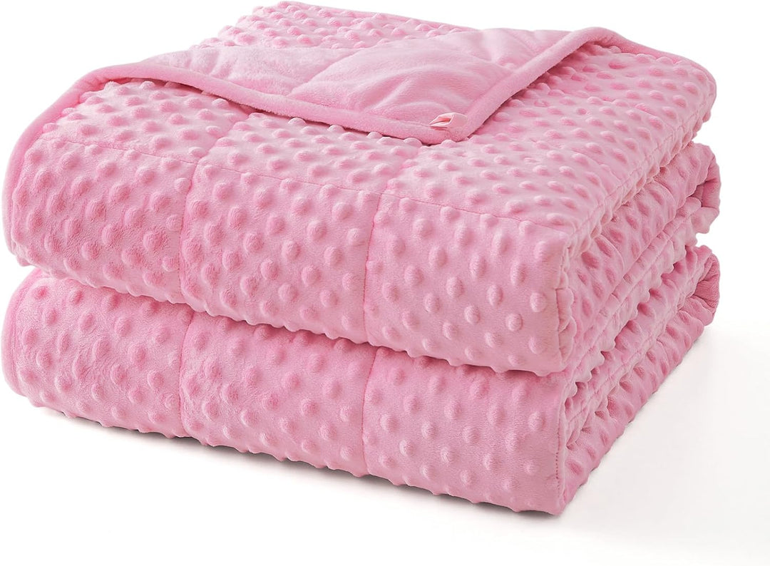 Knus comfort stippen verzwaard deken – koelend microvezel comfort laag