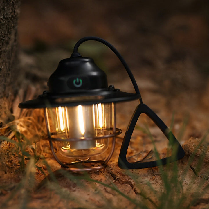 Oplaadbare vintage hanglamp met zeven lichtstanden en USB