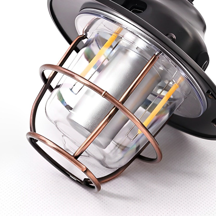Oplaadbare vintage hanglamp met zeven lichtstanden en USB
