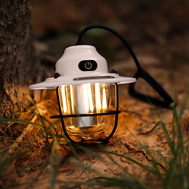 Oplaadbare vintage hanglamp met zeven lichtstanden en USB