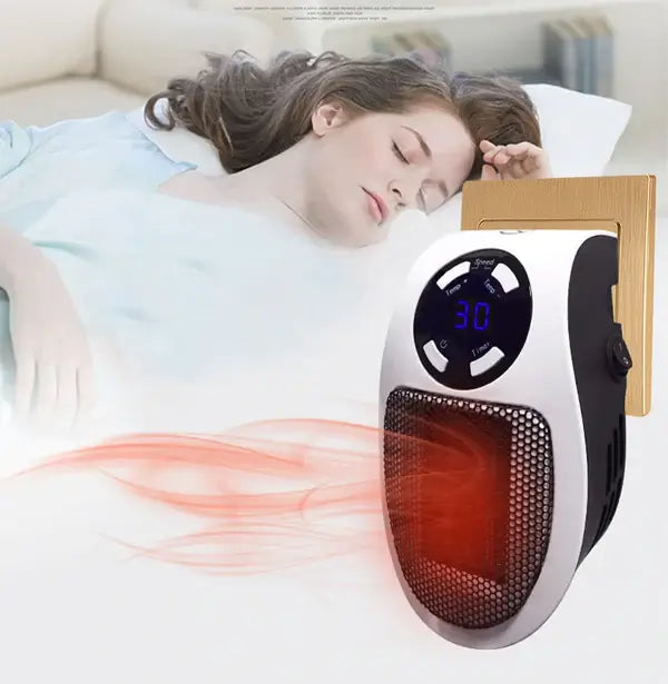 Hollevo™ Stopcontactkachel 500W met digitale thermostaat