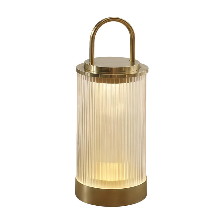 Moderne draagbare terraslamp met warm ledlicht en IP65