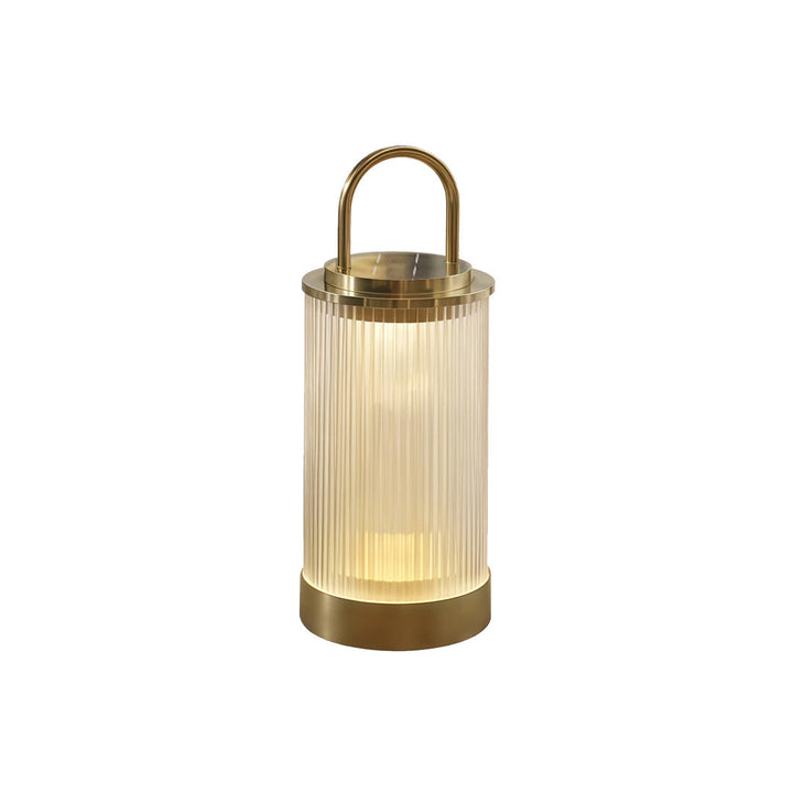 Moderne draagbare terraslamp met warm ledlicht en IP65