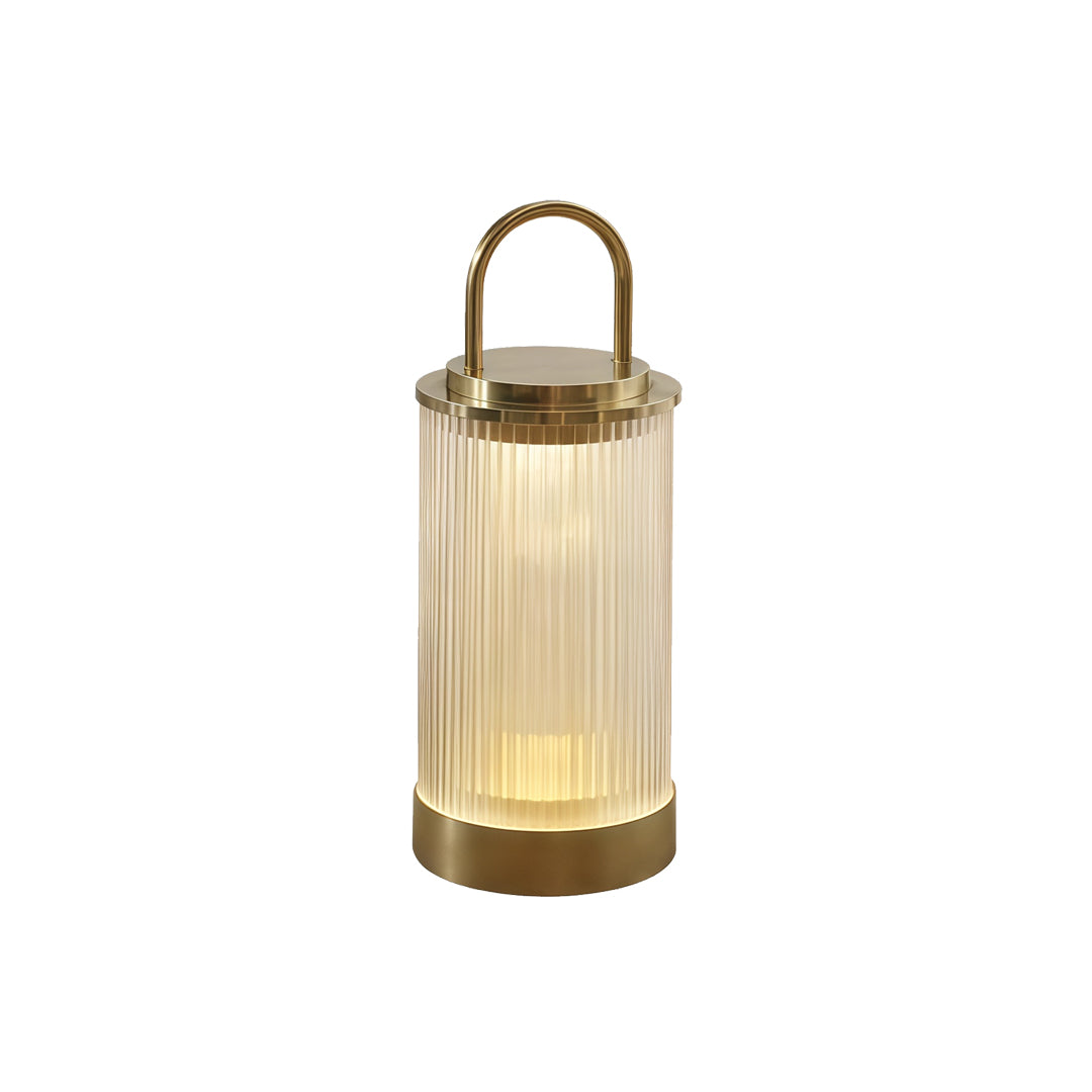 Moderne draagbare terraslamp met warm ledlicht en IP65
