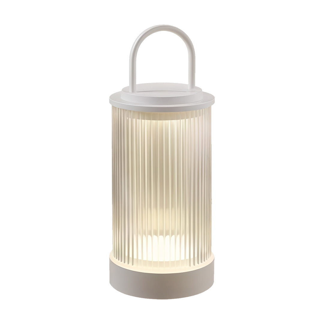 Moderne draagbare terraslamp met warm ledlicht en IP65