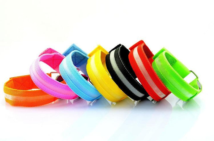 Oplichtende led-sportband voor hardlopen en fietsen