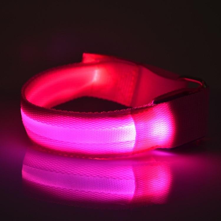 Oplichtende led-sportband voor hardlopen en fietsen