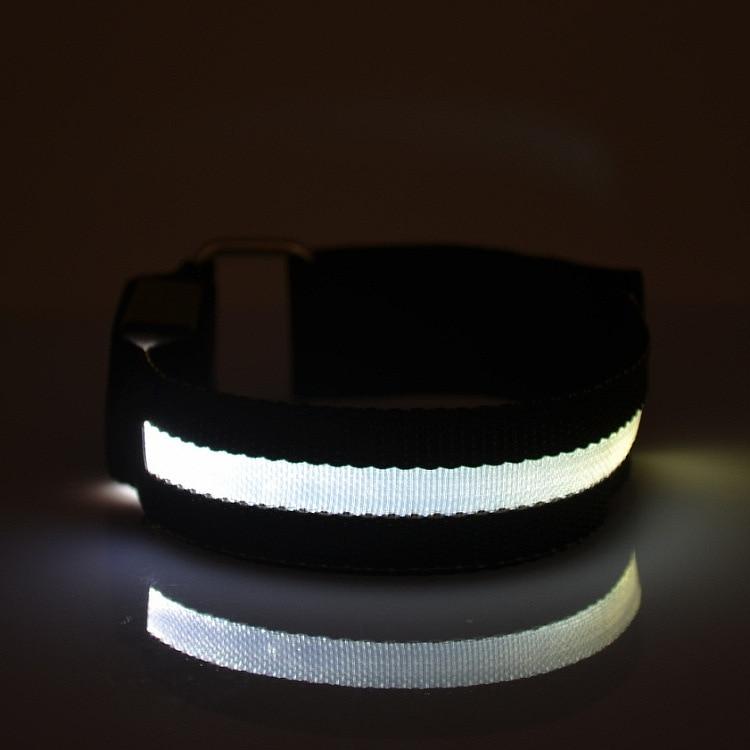 Oplichtende led-sportband voor hardlopen en fietsen