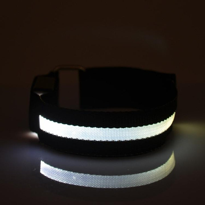Oplichtende led-sportband voor hardlopen en fietsen