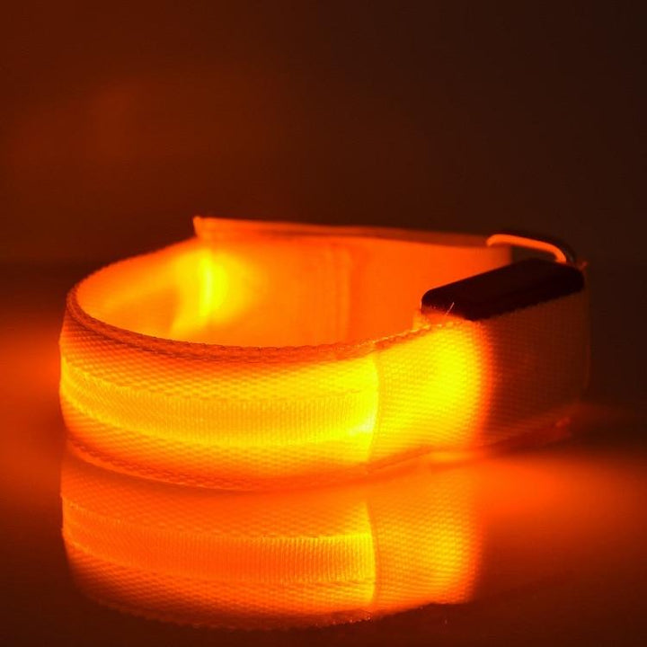 Oplichtende led-sportband voor hardlopen en fietsen