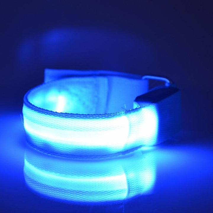 Oplichtende led-sportband voor hardlopen en fietsen