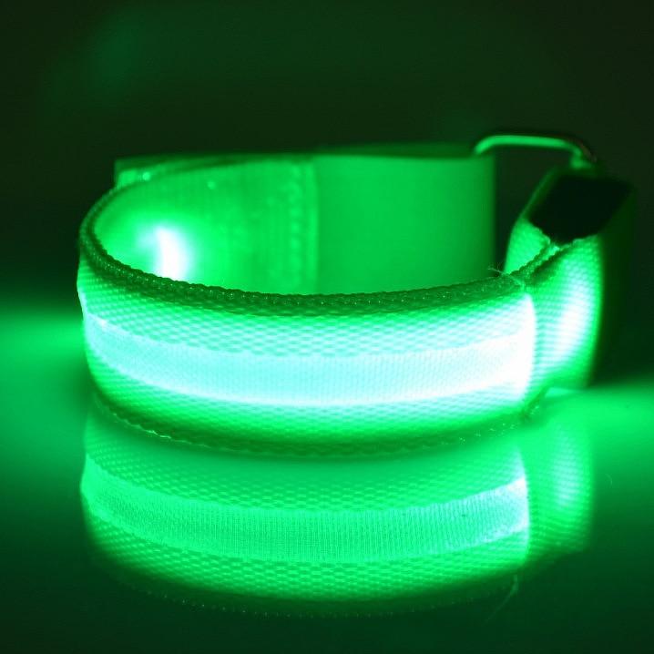 Oplichtende led-sportband voor hardlopen en fietsen