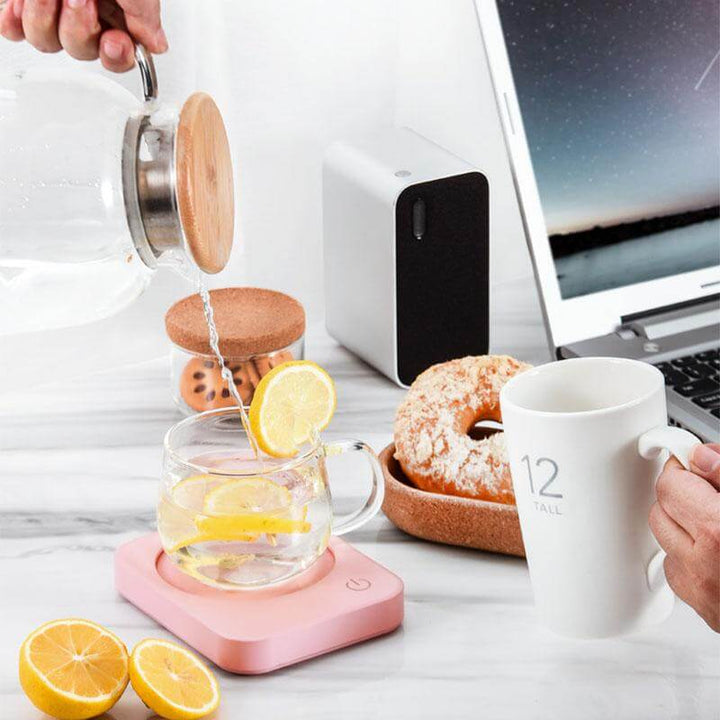 Elektrische mokwarmer die je koffie en thee warm houdt
