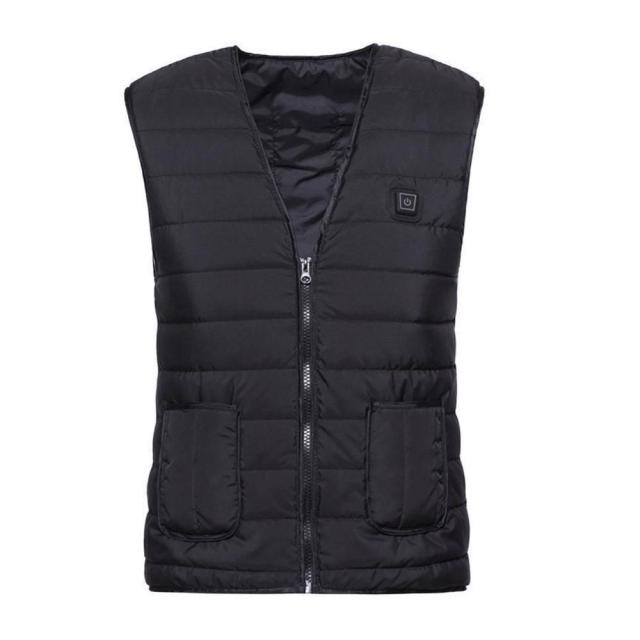 Hollevo™ Verwarmde katoenen bodywarmer met 5 warmtezones